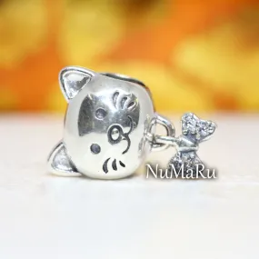 Pet Cat & Bow Charm  792255C01