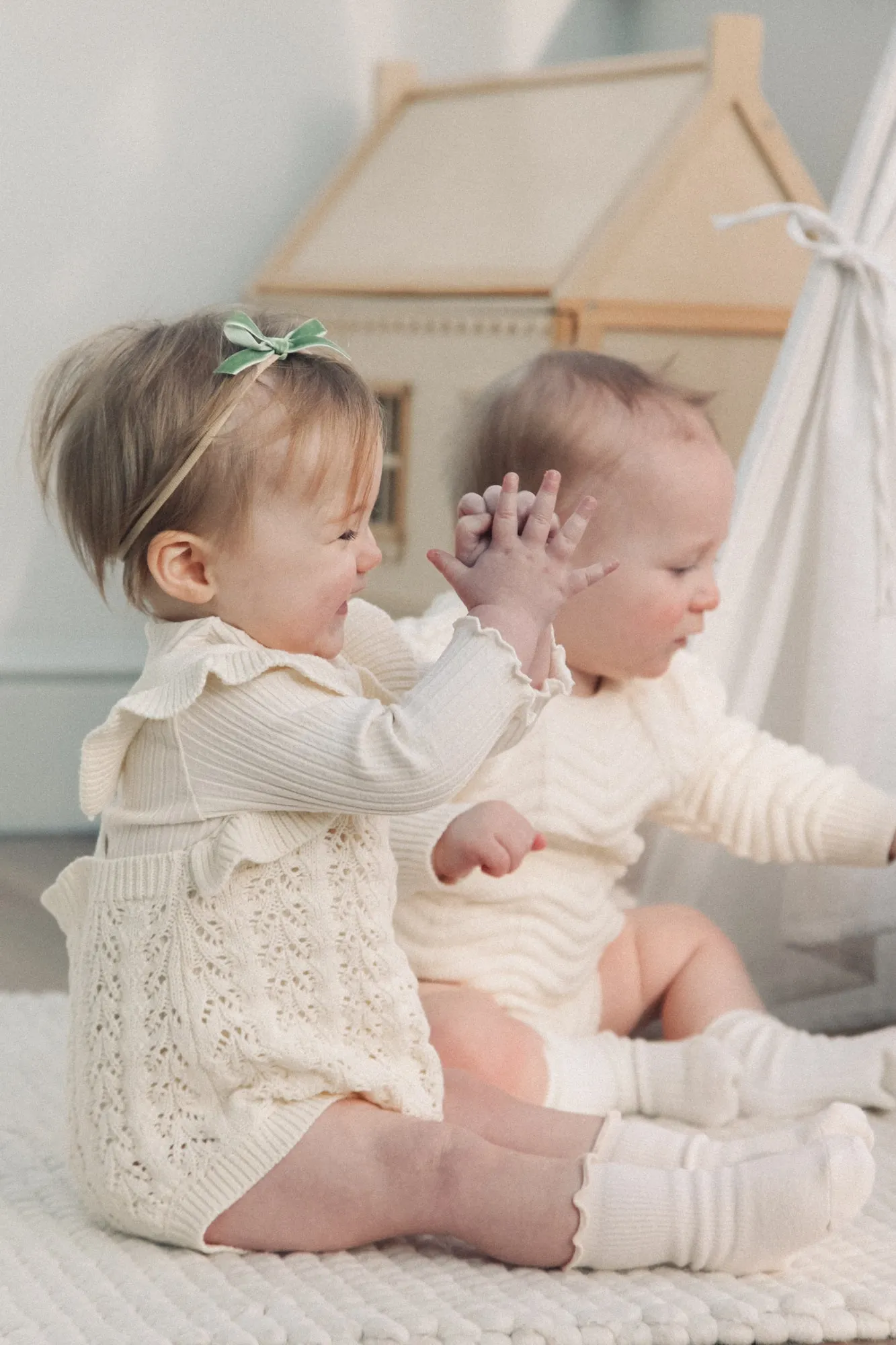 Pistachio Velvet Bow Headband