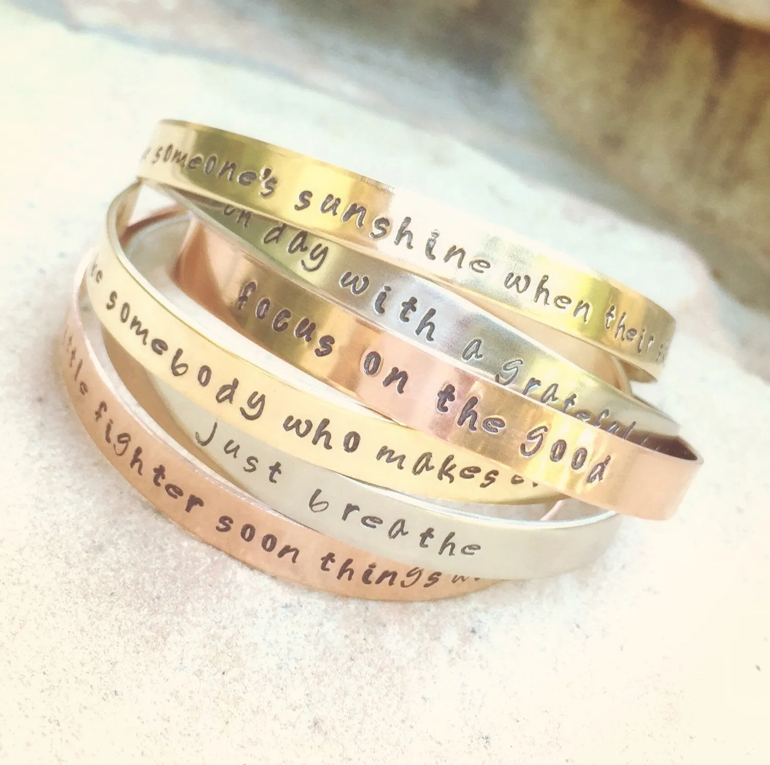 Positve Word Jewelry, Inspirational Jewelry, Inspirational Bracelet, Positive Bracelet, Personalized Cuffs, Personalized Bracelet