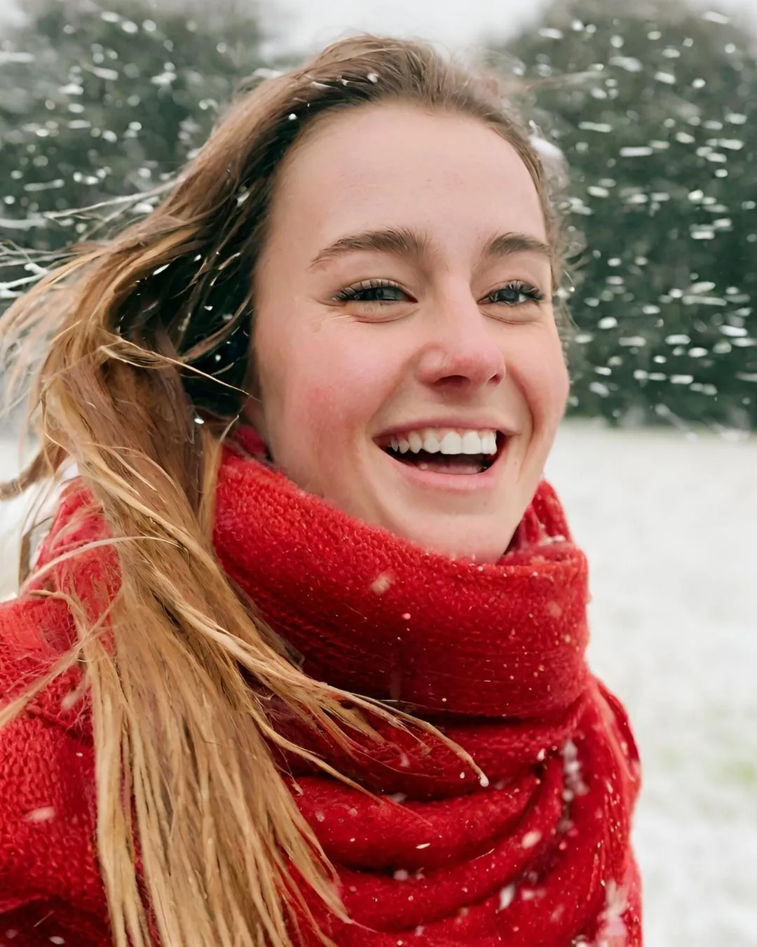 Red Cashmere Featherlight Scarf Wrap