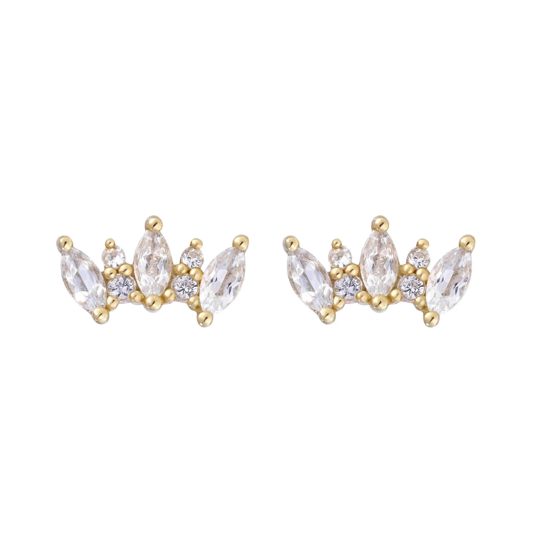 RION x Buddha Jewelry Alice Earrings - White Sapphire