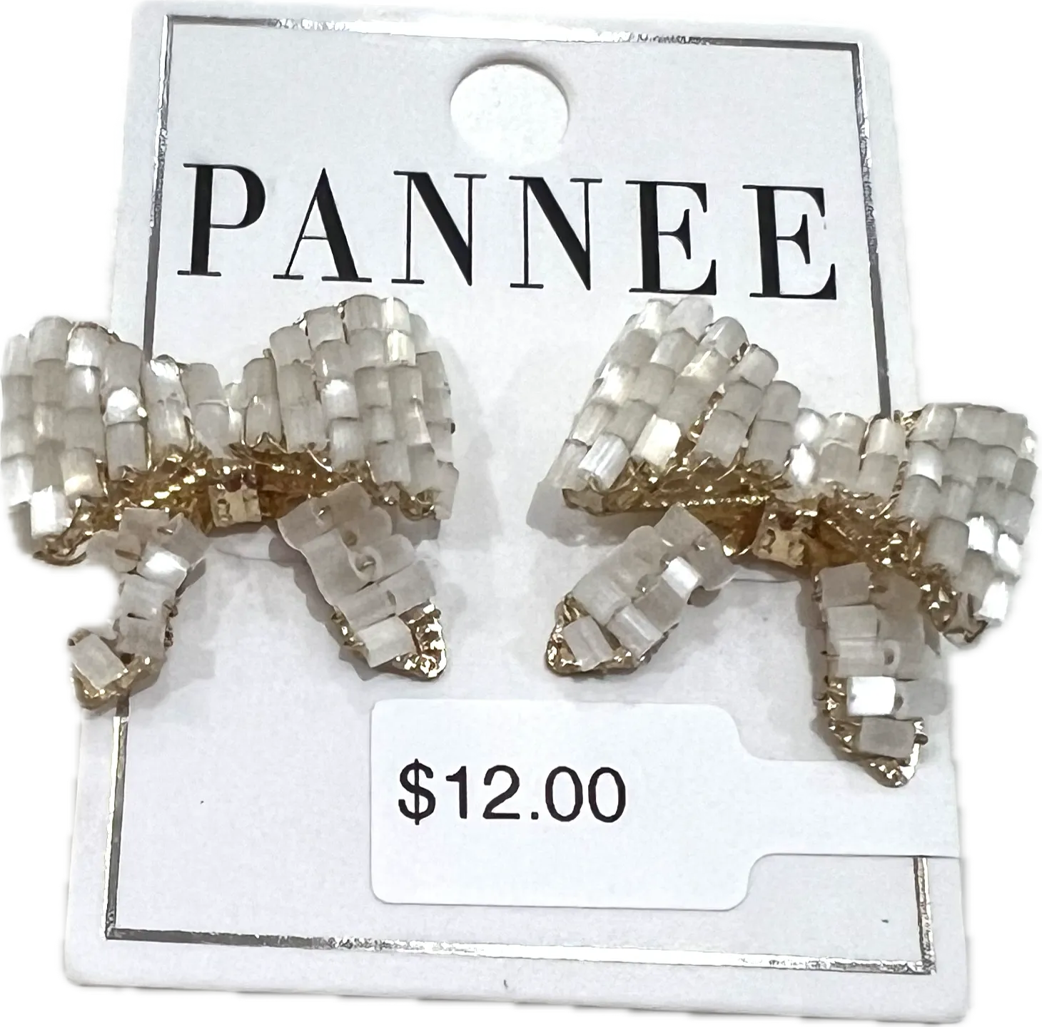 Shimmering Bow Earring