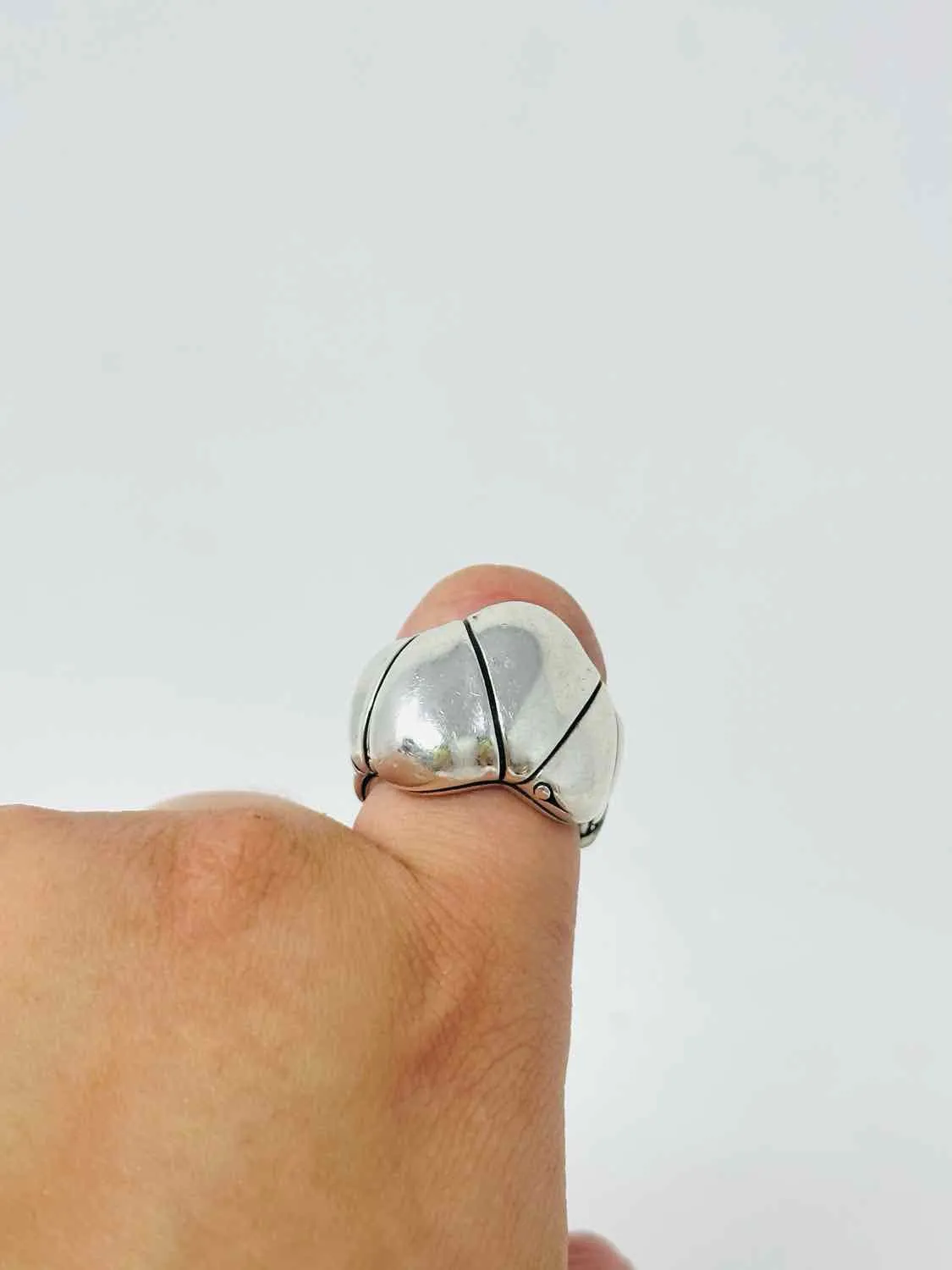 Size 6.5 Silver Dome Sterling Silver Jewelry Ring