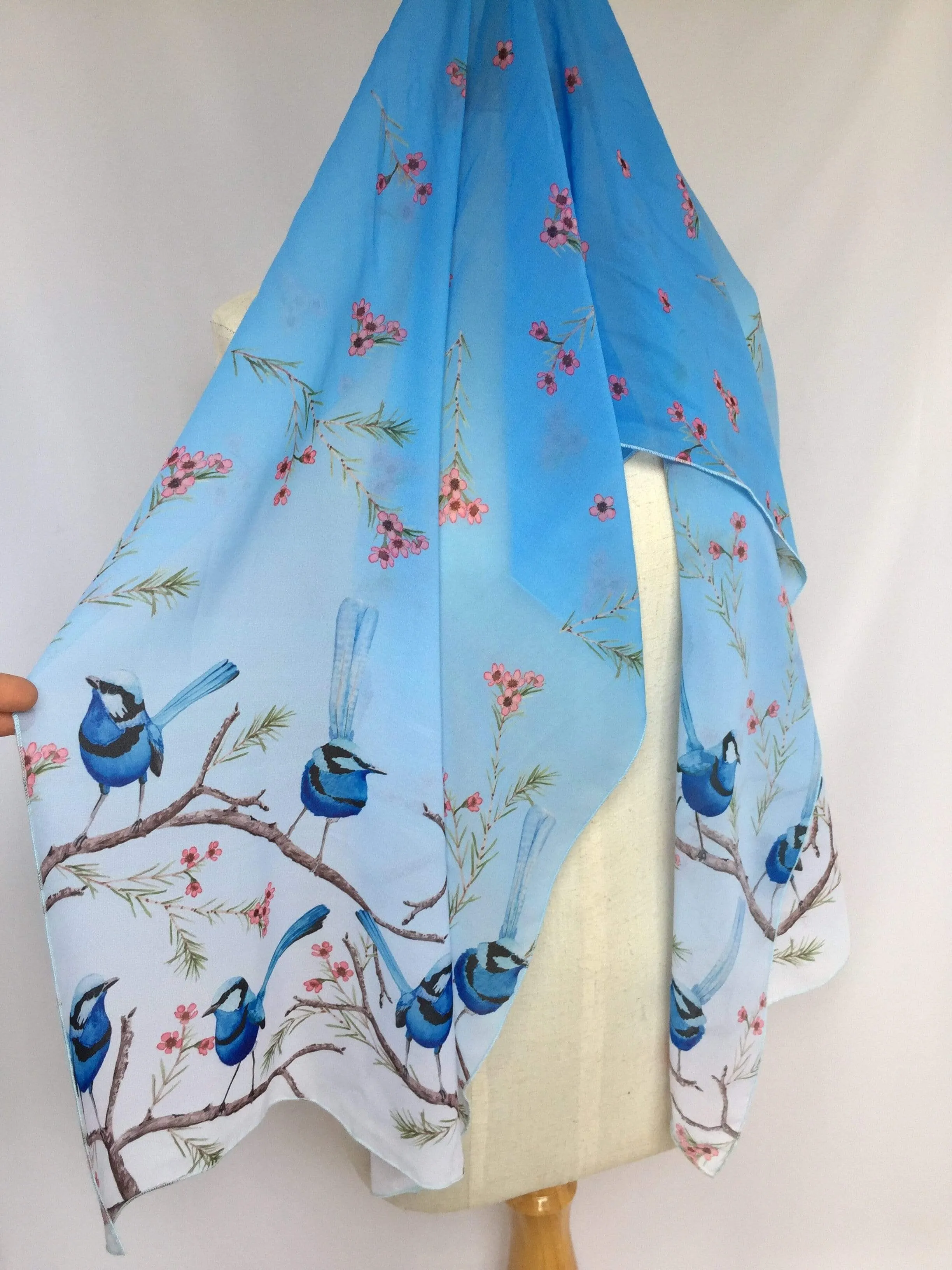 Splendid Blue Wren Scarf