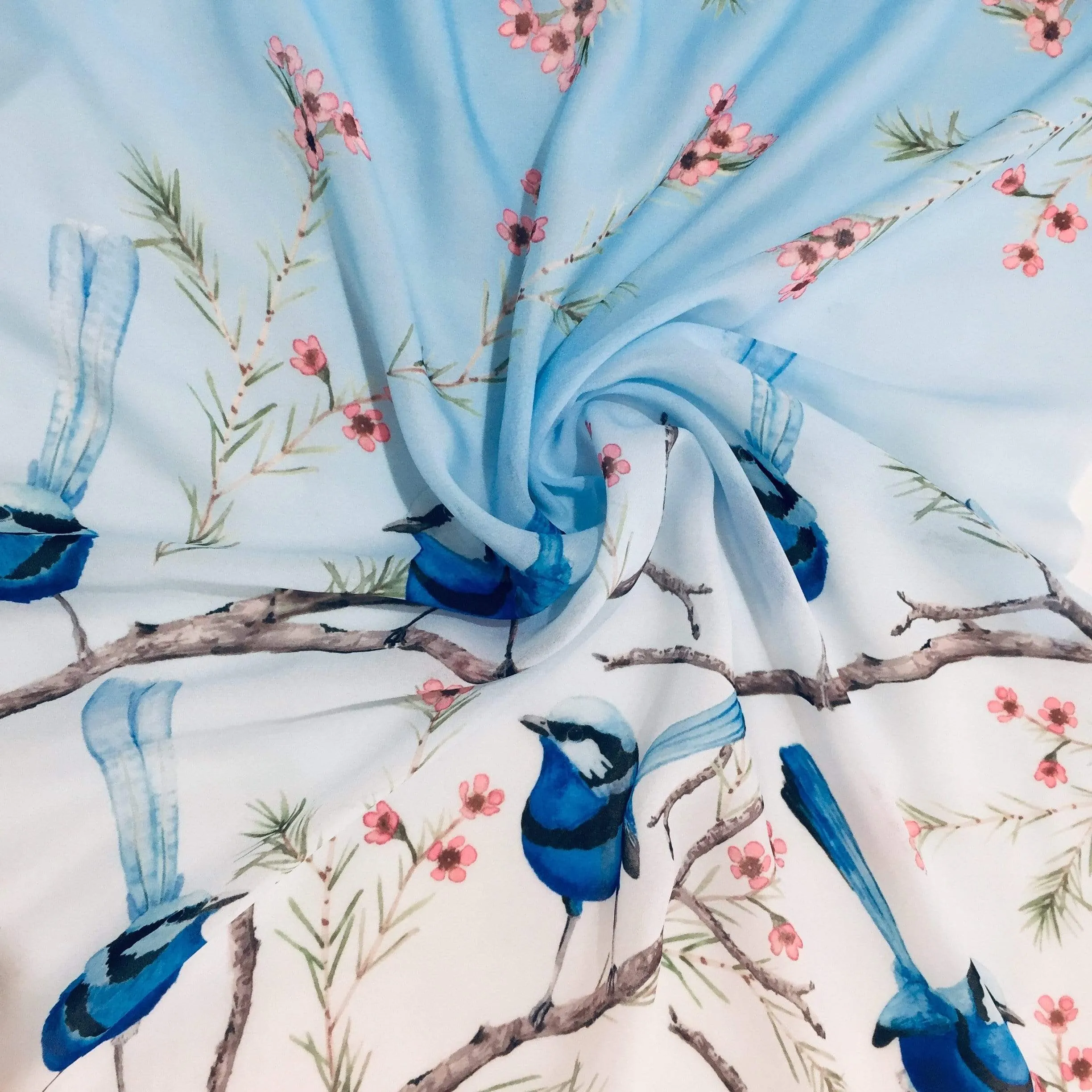 Splendid Blue Wren Scarf