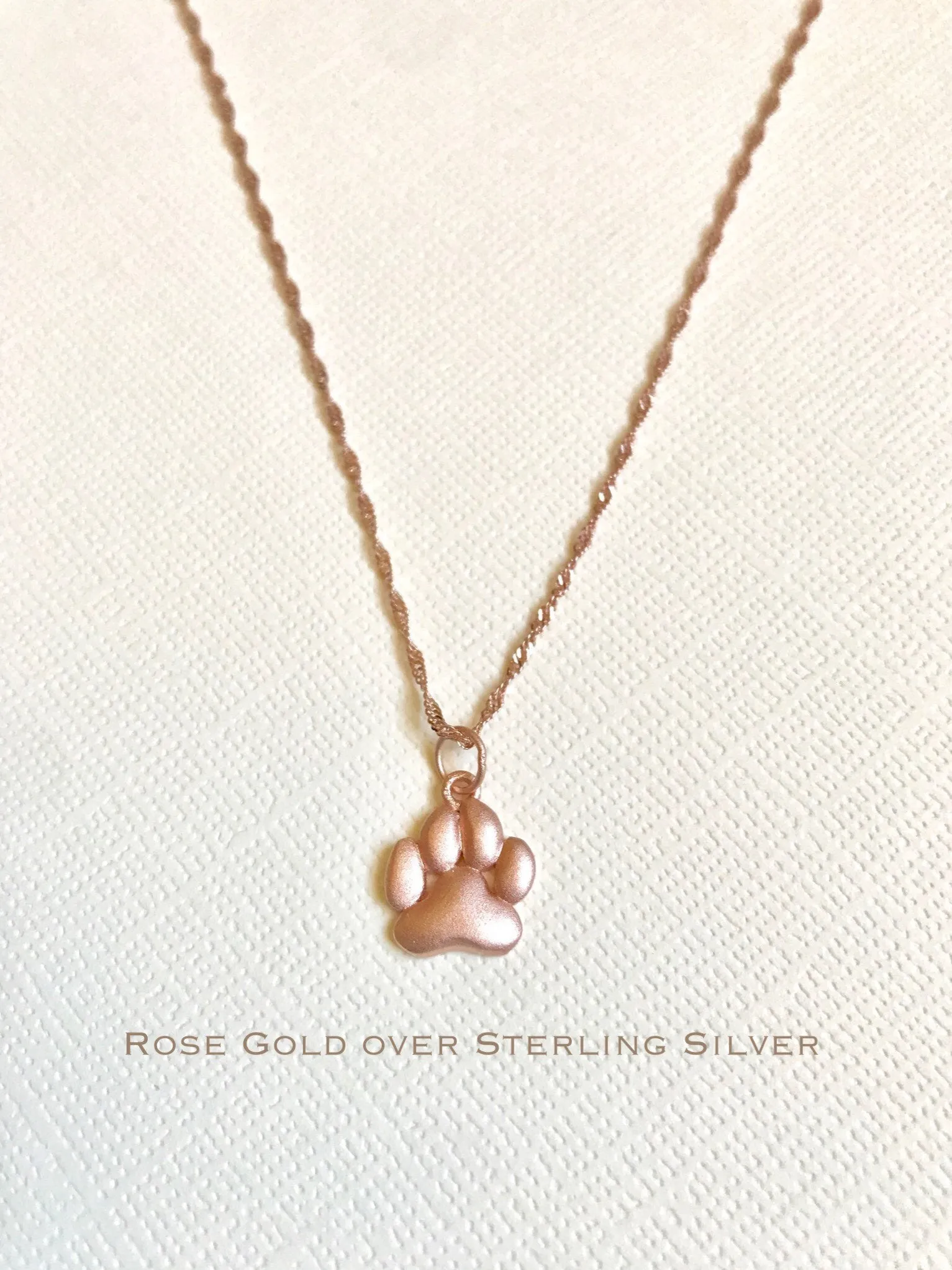 Sterling Silver Paw print necklace, dog lovers necklace, cat lovers necklace,pet memorial, dog memorial necklace, paw necklace, dog lover