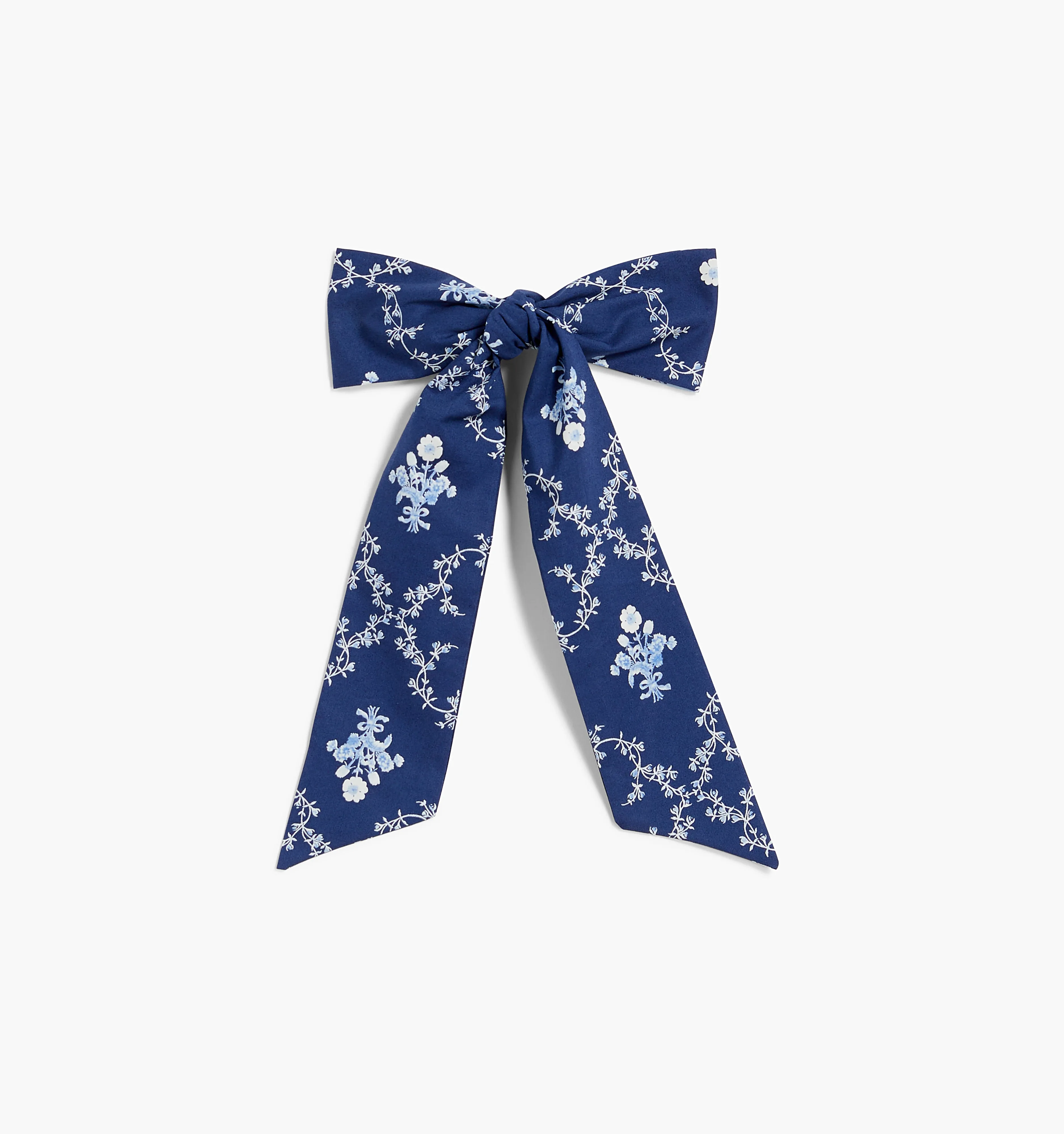 Navy Trellis Belle Bow - Elegant Product Title Optimization