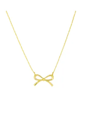 Tied Bow Necklace