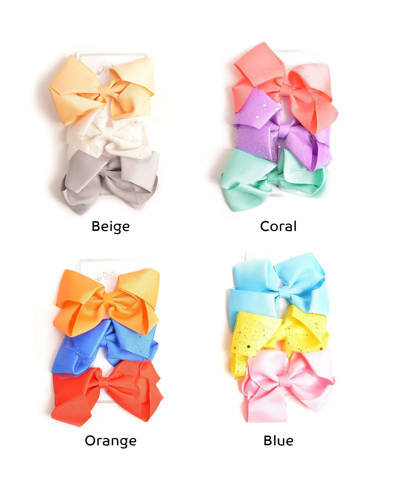 Tropical Color Bow Set