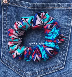 Unique Hair Scrunchies -  Aztec