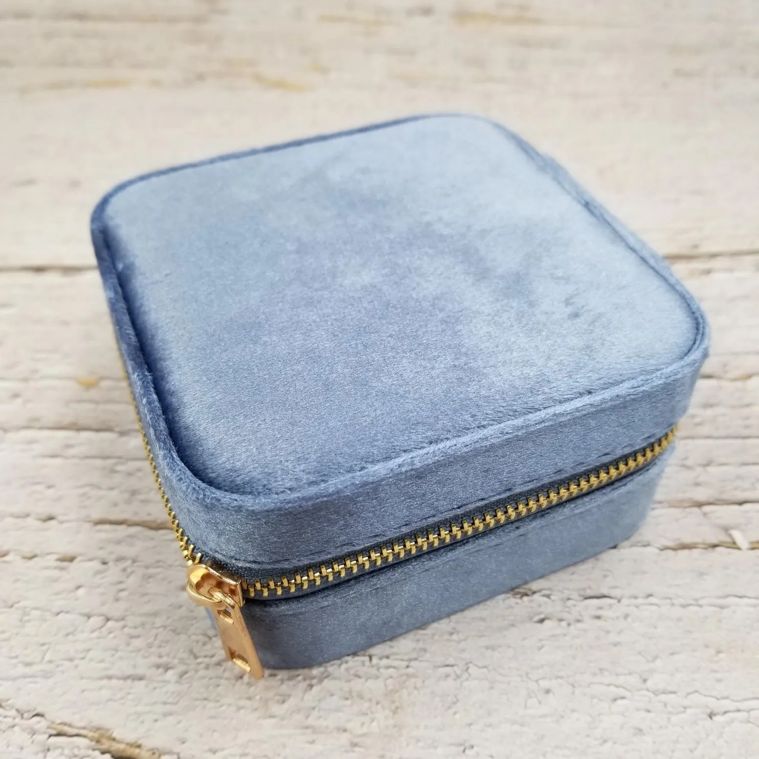 Velvet Travel Jewelry Box