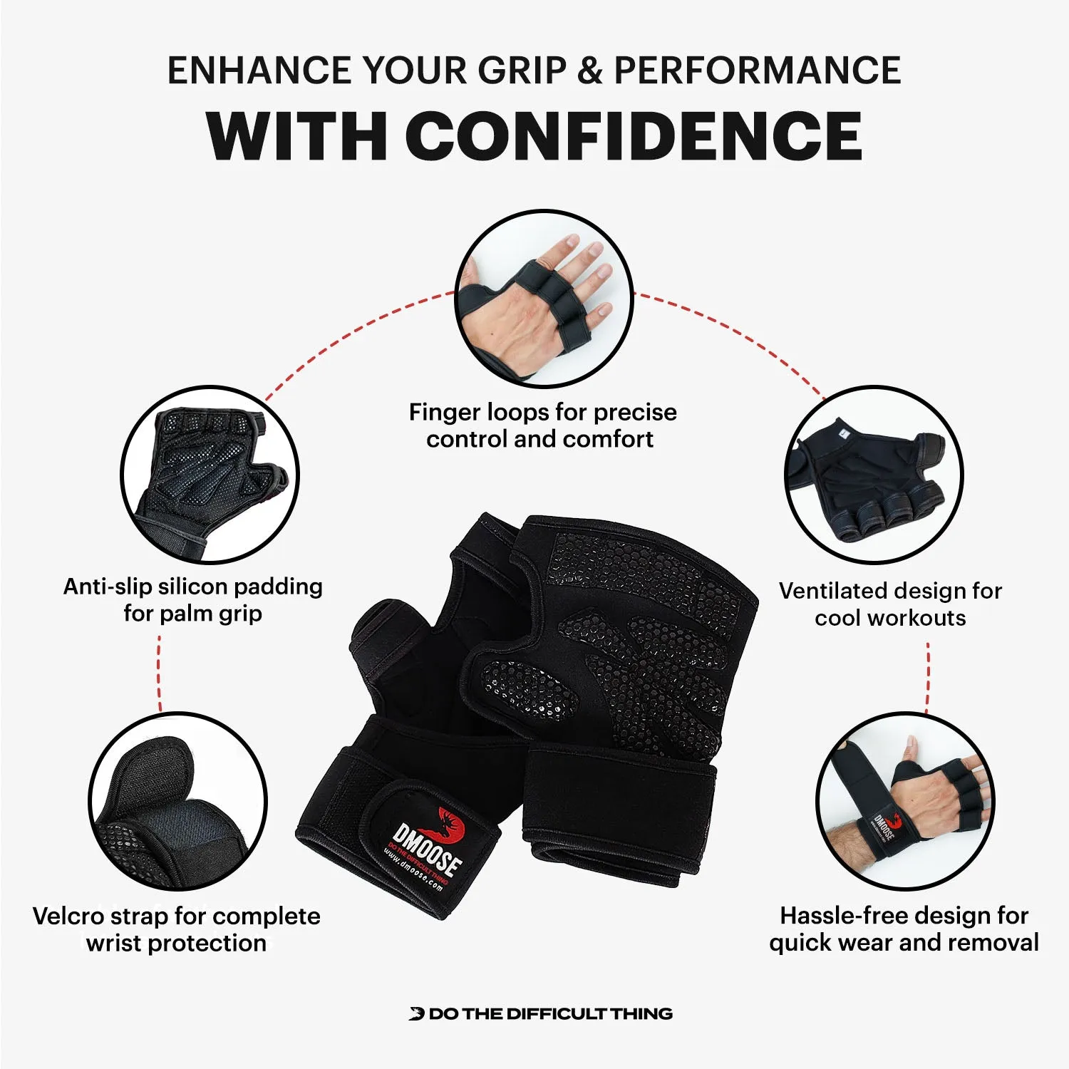 Ventilated Weightlifting Gloves With Wrist Support