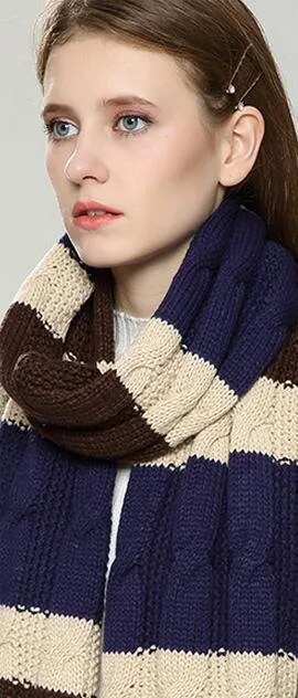 VIGROCK Stylish Patchwork Scarf for Women