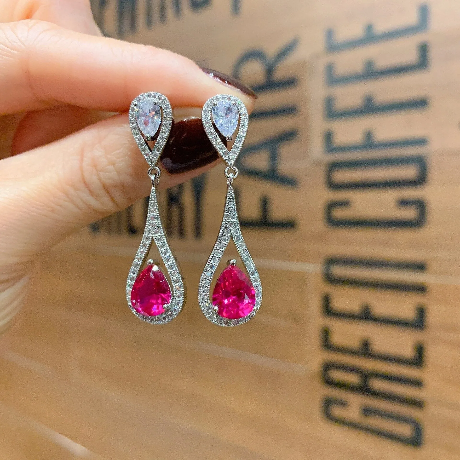 Vintage Ruby Jewelry Set