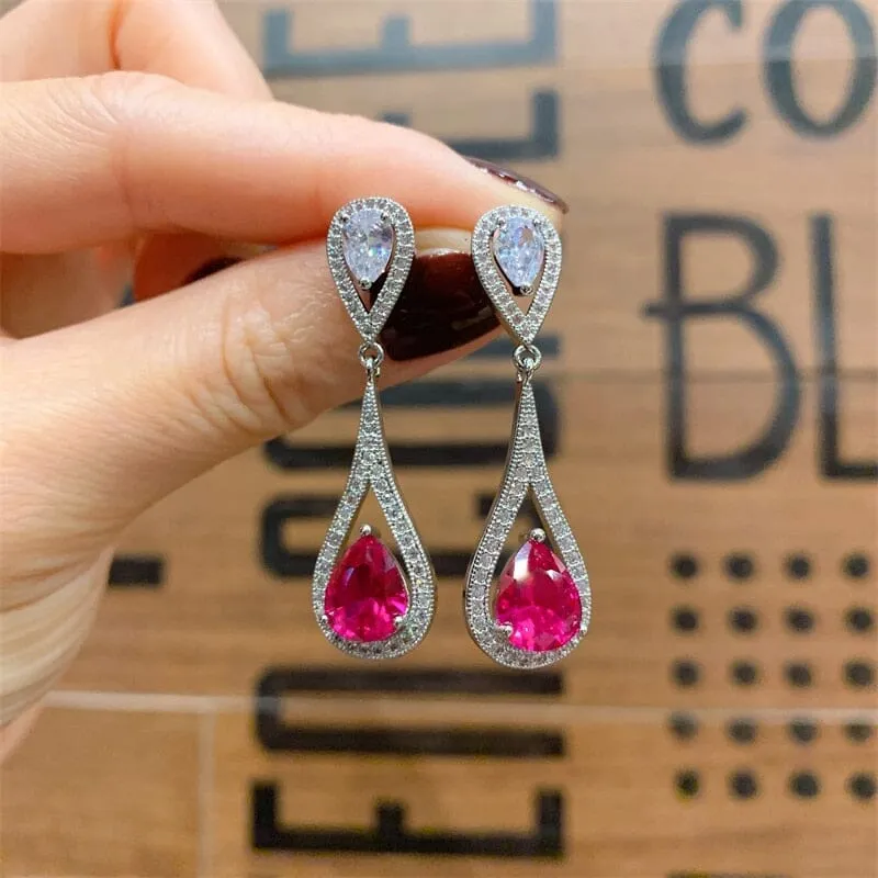 Vintage Ruby Jewelry Set