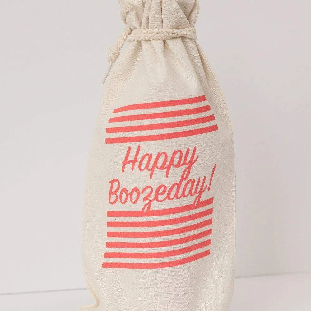 wine gift bag, birthday gift, happy boozeday