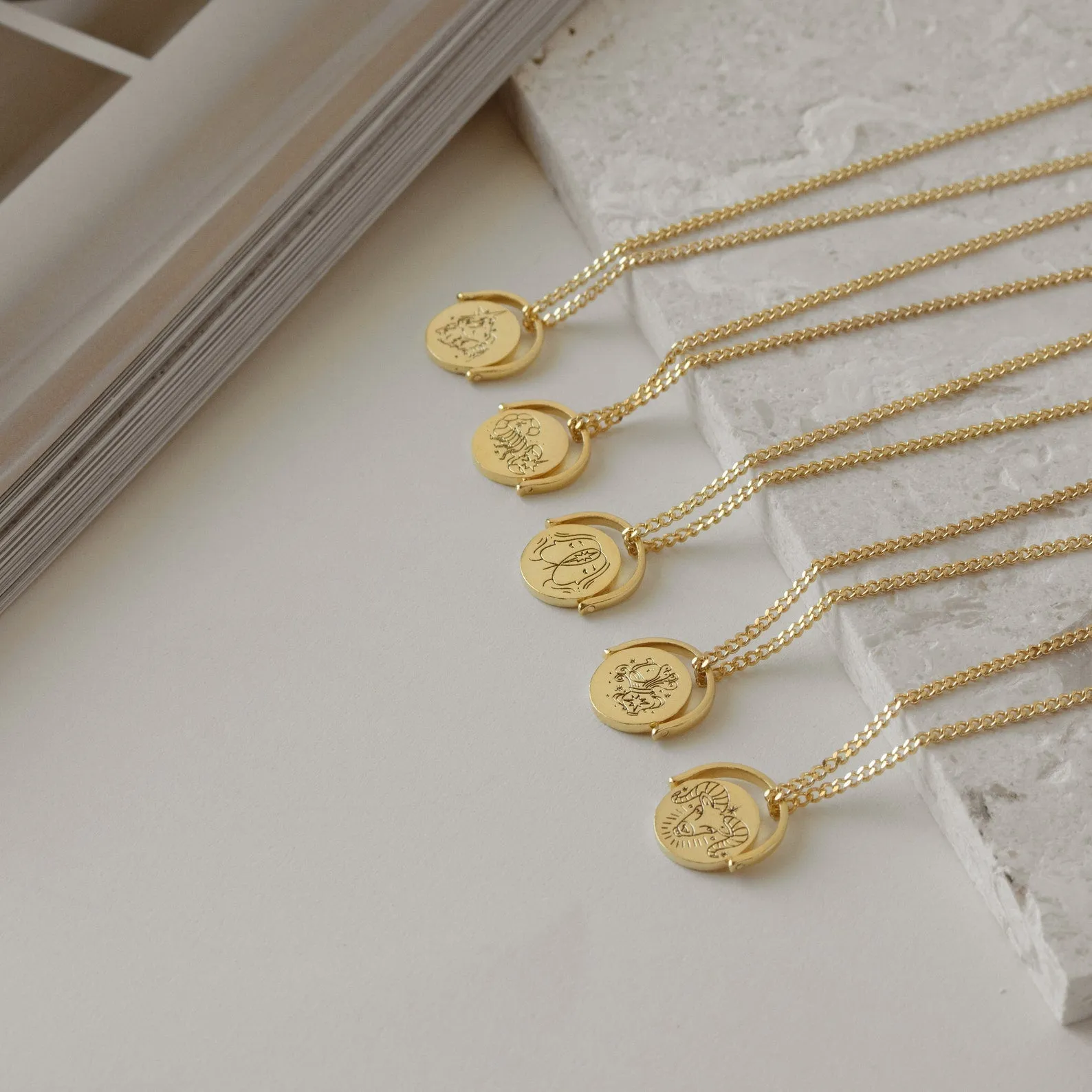 Zodiac Spinner Necklace